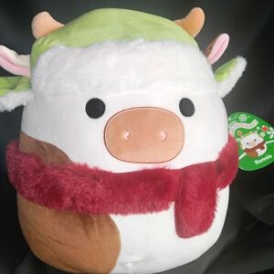 12" Ronnie the Holiday Cow Squishmallow